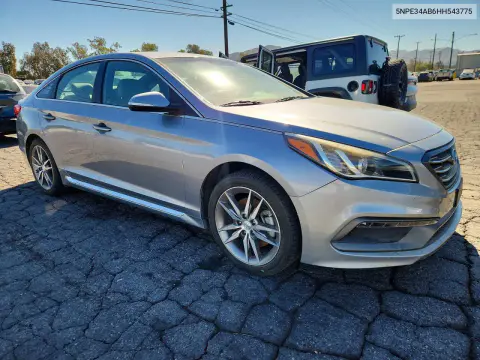 2017 Hyundai Sonata Sport 2.0T VIN 5NPE34AB6HH543775 фото 4