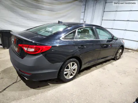 2017 Hyundai Sonata Se VIN 5NPE24AF7HH595406 фото 3