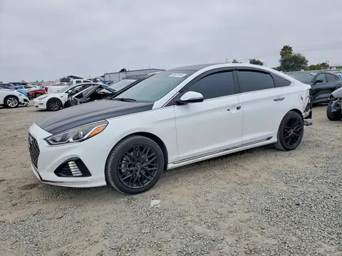 5NPE34ABXJH694401 — 2018 Hyundai Sonata, Задняя часть (Rear End), фото до ремонта