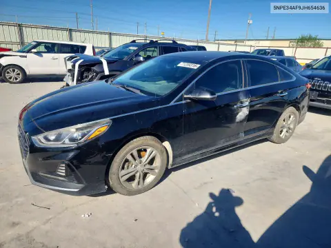 2018 Hyundai Sonata Sel VIN 5NPE34AF9JH654636 фото 1