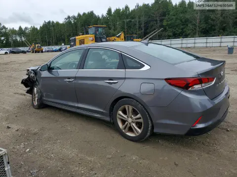 2018 Hyundai Sonata Limited VIN 5NPE34AF5JH650549 фото 2
