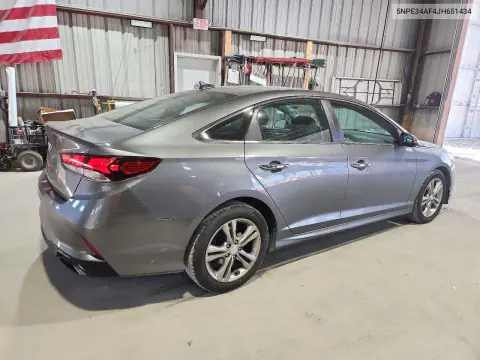 2018 Hyundai Sonata Sel VIN 5NPE34AF4JH651434 фото 3