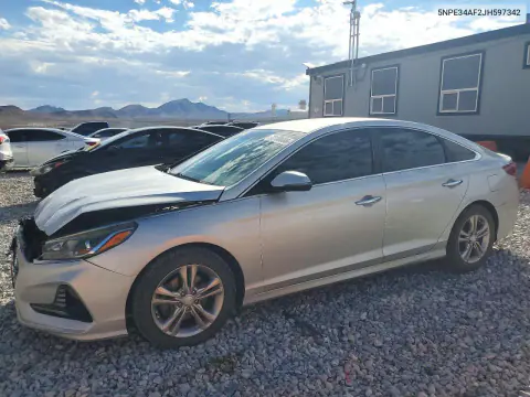 2018 Hyundai Sonata Sel VIN 5NPE34AF2JH597342 фото 1