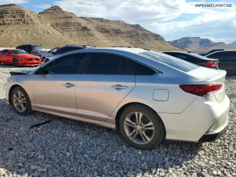 2018 Hyundai Sonata Sel VIN 5NPE34AF2JH597342 фото 2