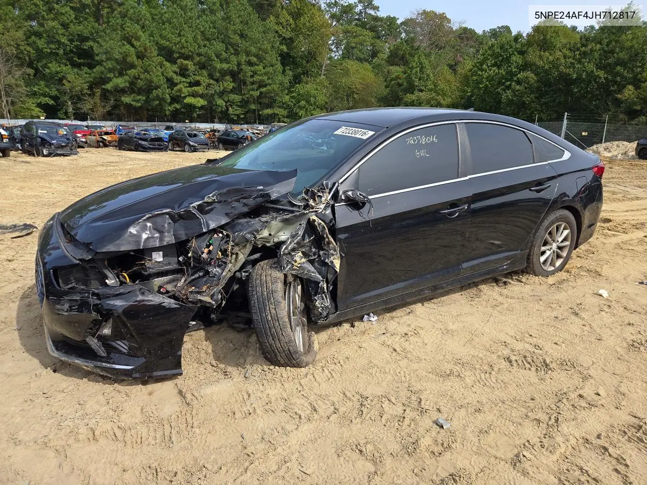 2018 Hyundai Sonata Se VIN 5NPE24AF4JH712817 фото 1