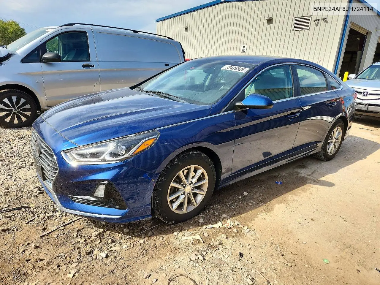2018 Hyundai Sonata Se VIN 5NPE24AF8JH724114 фото 1