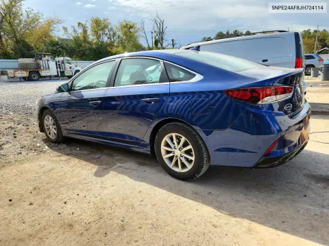 2018 Hyundai Sonata Se VIN 5NPE24AF8JH724114 фото 2