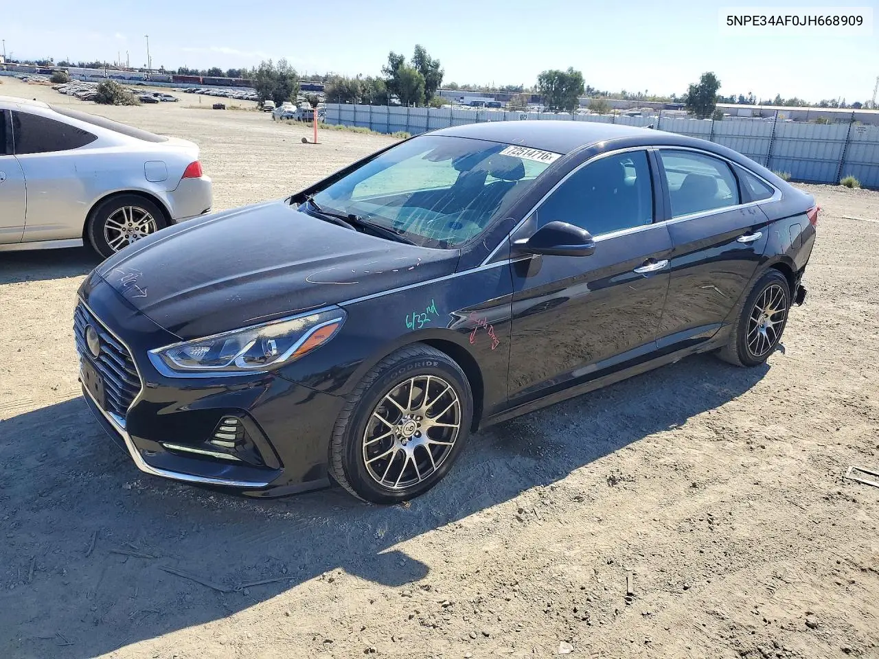 2018 Hyundai Sonata Sel VIN 5NPE34AF0JH668909 фото 1