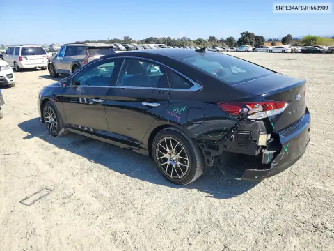 2018 Hyundai Sonata Sel VIN 5NPE34AF0JH668909 фото 2