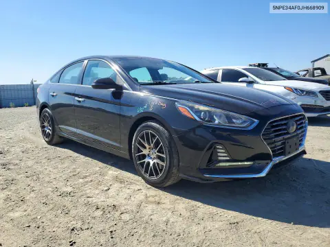 2018 Hyundai Sonata Sel VIN 5NPE34AF0JH668909 фото 4