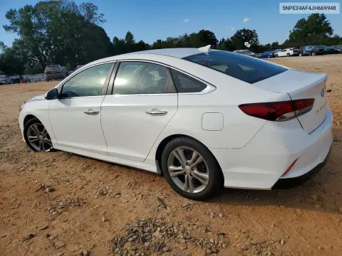 2018 Hyundai Sonata Sel VIN 5NPE34AF4JH669948 фото 2