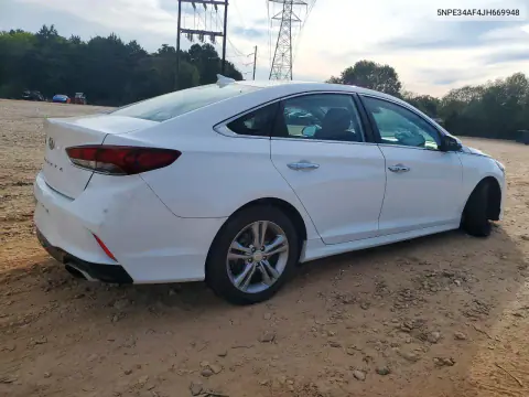 2018 Hyundai Sonata Sel VIN 5NPE34AF4JH669948 фото 3
