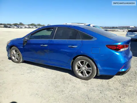 5NPE34AF0JH634324 — 2018 Hyundai Sonata, фото 2 с аукциона Copart, Боковая часть