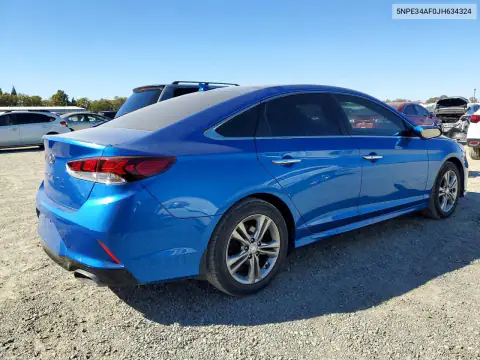 5NPE34AF0JH634324 — 2018 Hyundai Sonata, фото 3 с аукциона Copart, Боковая часть