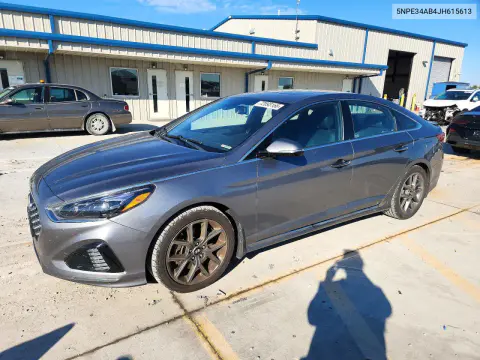 5NPE34AB4JH615613 — 2018 Hyundai Sonata, Задняя часть, фото до ремонта