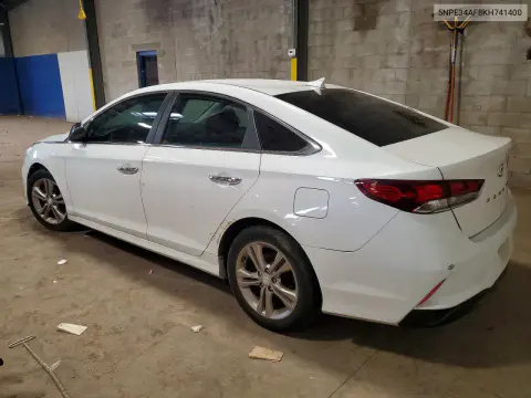 2019 Hyundai Sonata Sel VIN 5NPE34AF8KH741400 фото 2