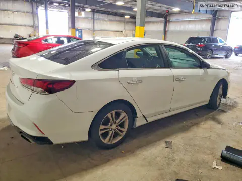 2019 Hyundai Sonata Sel VIN 5NPE34AF8KH741400 фото 3