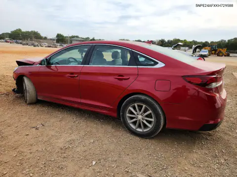 2019 Hyundai Sonata Se VIN 5NPE24AFXKH729588 фото 2