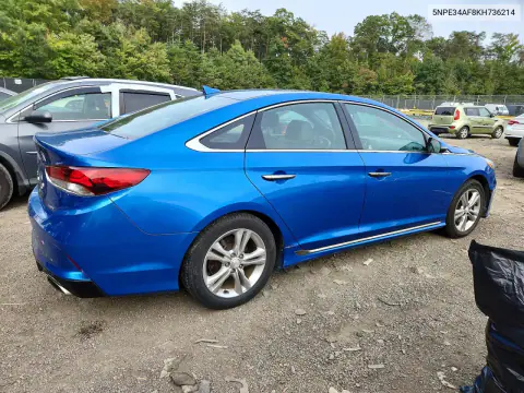 2019 Hyundai Sonata Sport VIN 5NPE34AF8KH736214 фото 3