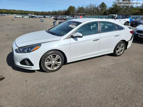 5NPE34AF4KH816576 — 2019 Hyundai Sonata, Задняя часть, фото до ремонта