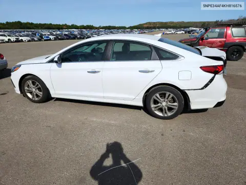 2019 Hyundai Sonata Sel VIN 5NPE34AF4KH816576 фото 2