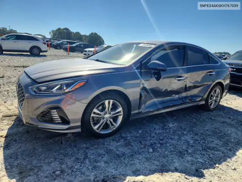 5NPE34AK6KH767039 — 2019 Hyundai Sonata, Боковая часть, фото до ремонта