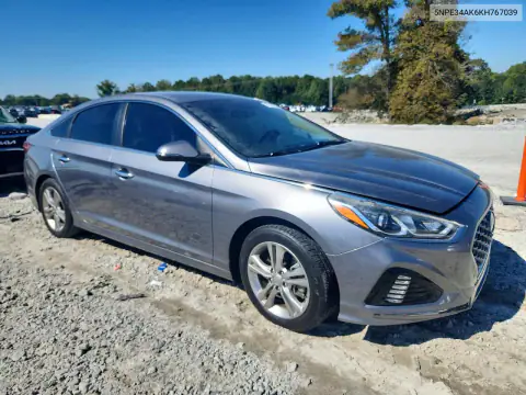 5NPE34AK6KH767039 — 2019 Hyundai Sonata, фото 4 с аукциона Copart, Боковая часть