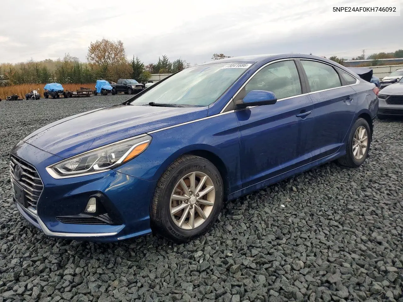 5NPE24AF0KH746092 Hyundai Sonata 2019 — повреждение Задняя часть, фото до ремонта