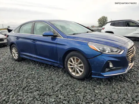 5NPE24AF0KH746092 — 2019 Hyundai Sonata, фото 4 с аукциона Copart, Задняя часть