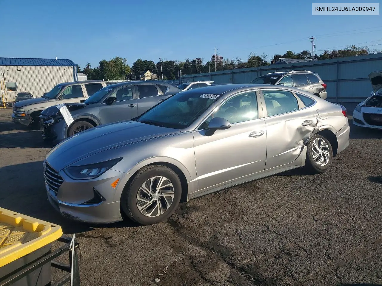 2020 Hyundai Sonata Blue VIN KMHL24JJ6LA009947 фото 1