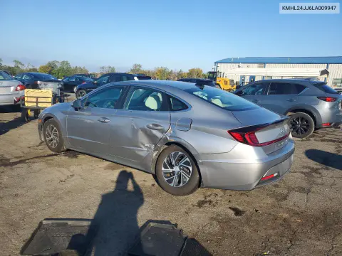 2020 Hyundai Sonata Blue VIN KMHL24JJ6LA009947 фото 2