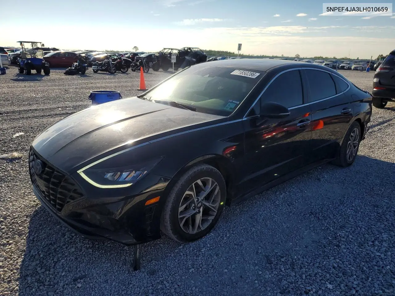 2020 Hyundai Sonata Sel VIN 5NPEF4JA3LH010659 фото 1