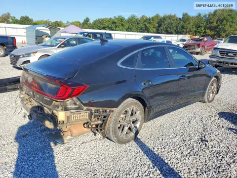 2020 Hyundai Sonata Sel VIN 5NPEF4JA3LH010659 фото 3