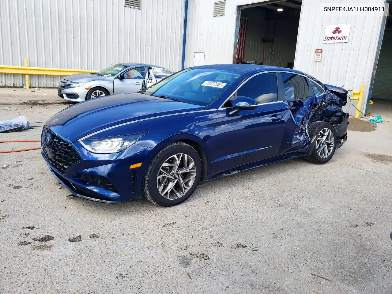 2020 Hyundai Sonata Sel VIN 5NPEF4JA1LH004911 фото 1