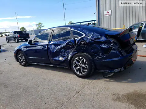 2020 Hyundai Sonata Sel VIN 5NPEF4JA1LH004911 фото 2
