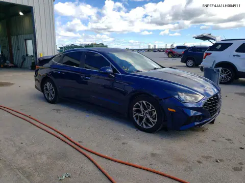 2020 Hyundai Sonata Sel VIN 5NPEF4JA1LH004911 фото 4