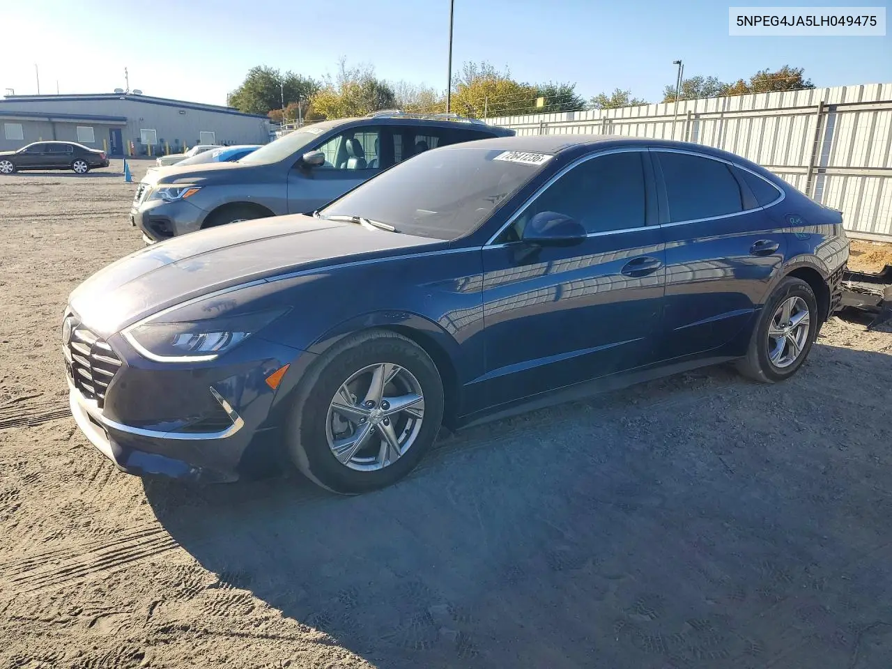 5NPEG4JA5LH049475 Hyundai Sonata 2020 — повреждение Задняя часть, фото до ремонта