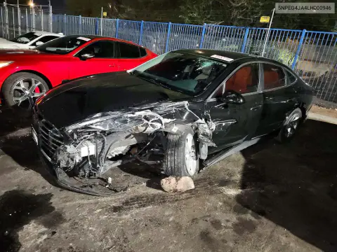 5NPEG4JA4LH000946 — 2020 Hyundai Sonata, Передняя часть, фото до ремонта