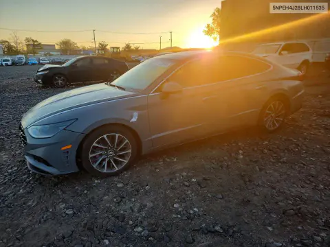 5NPEH4J28LH011535 — 2020 Hyundai Sonata, Передняя часть, фото до ремонта