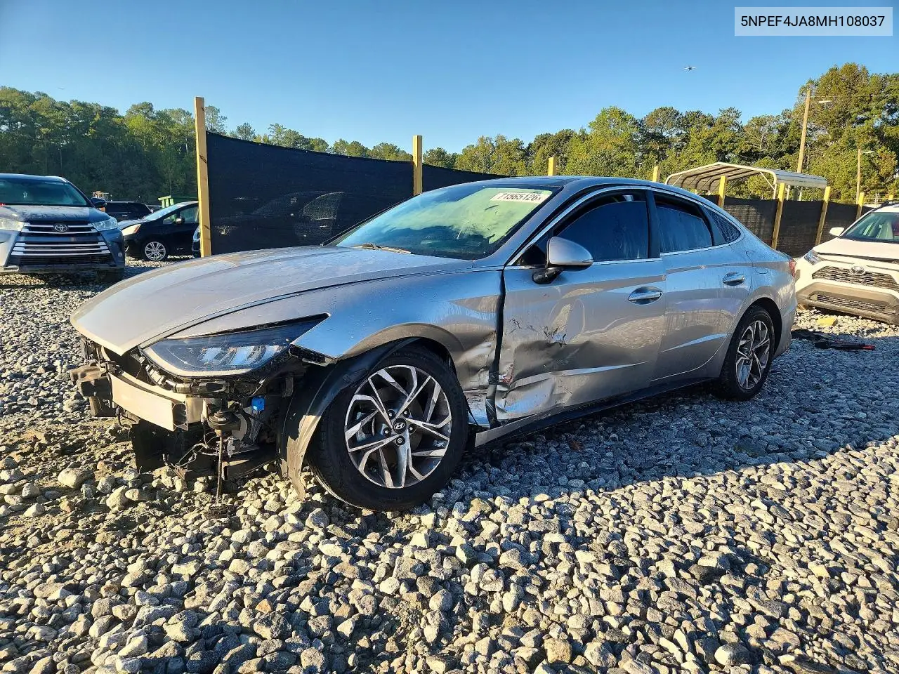 2021 Hyundai Sonata Sel VIN 5NPEF4JA8MH108037 фото 1