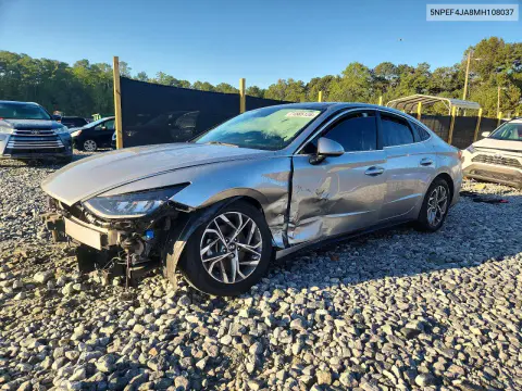 5NPEF4JA8MH108037 — 2021 Hyundai Sonata, Передняя часть, фото до ремонта