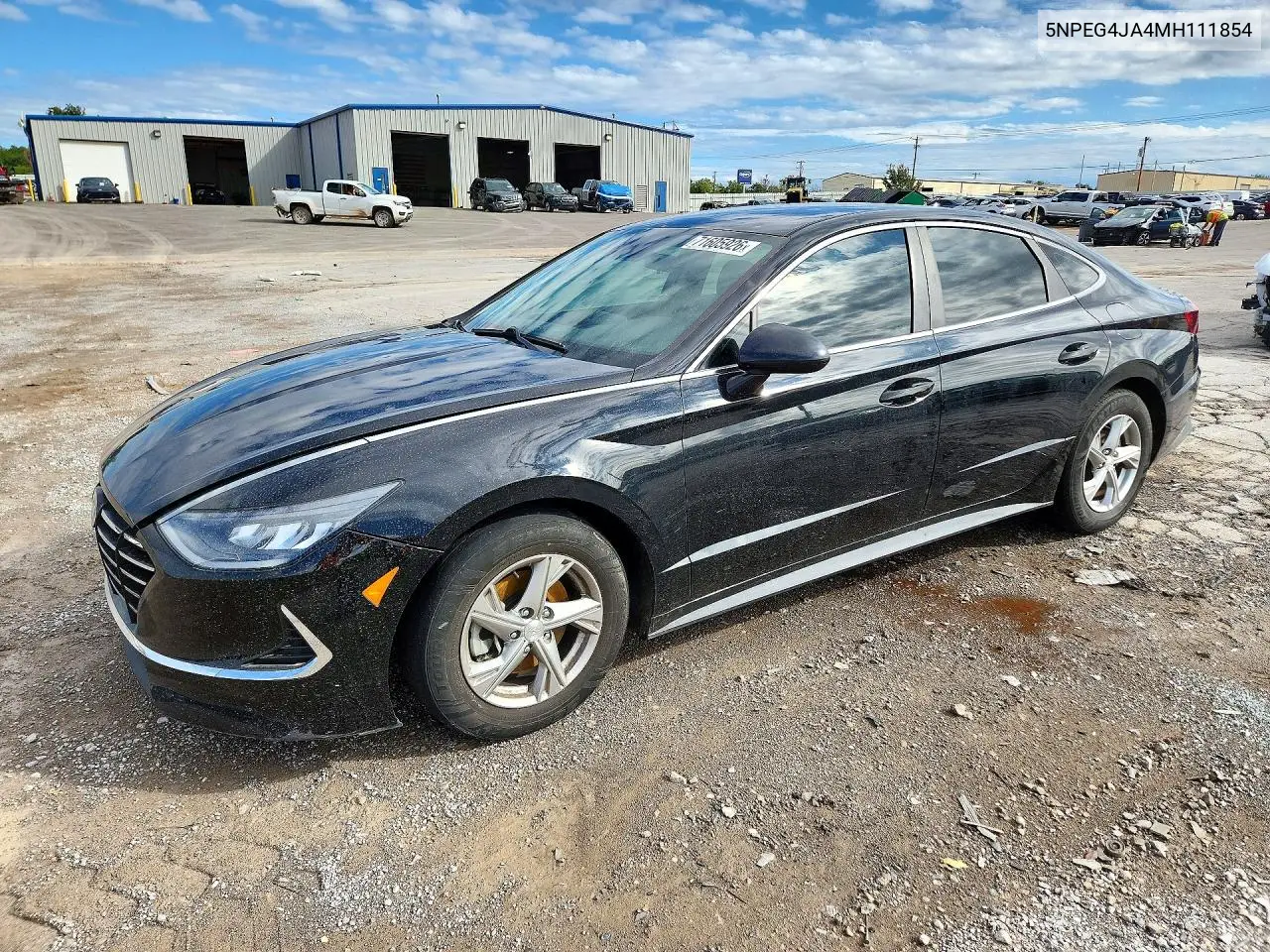 5NPEG4JA4MH111854 Hyundai Sonata 2021 — повреждение Передняя часть, фото до ремонта