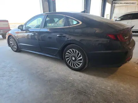 2021 Hyundai Sonata Hybrid Limited VIN KMHL54JJXMA024007 фото 2
