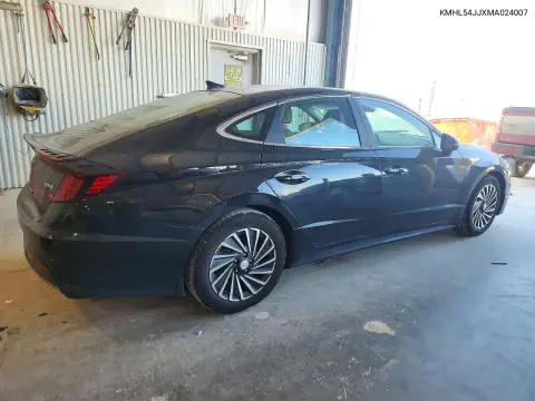 2021 Hyundai Sonata Hybrid Limited VIN KMHL54JJXMA024007 фото 3