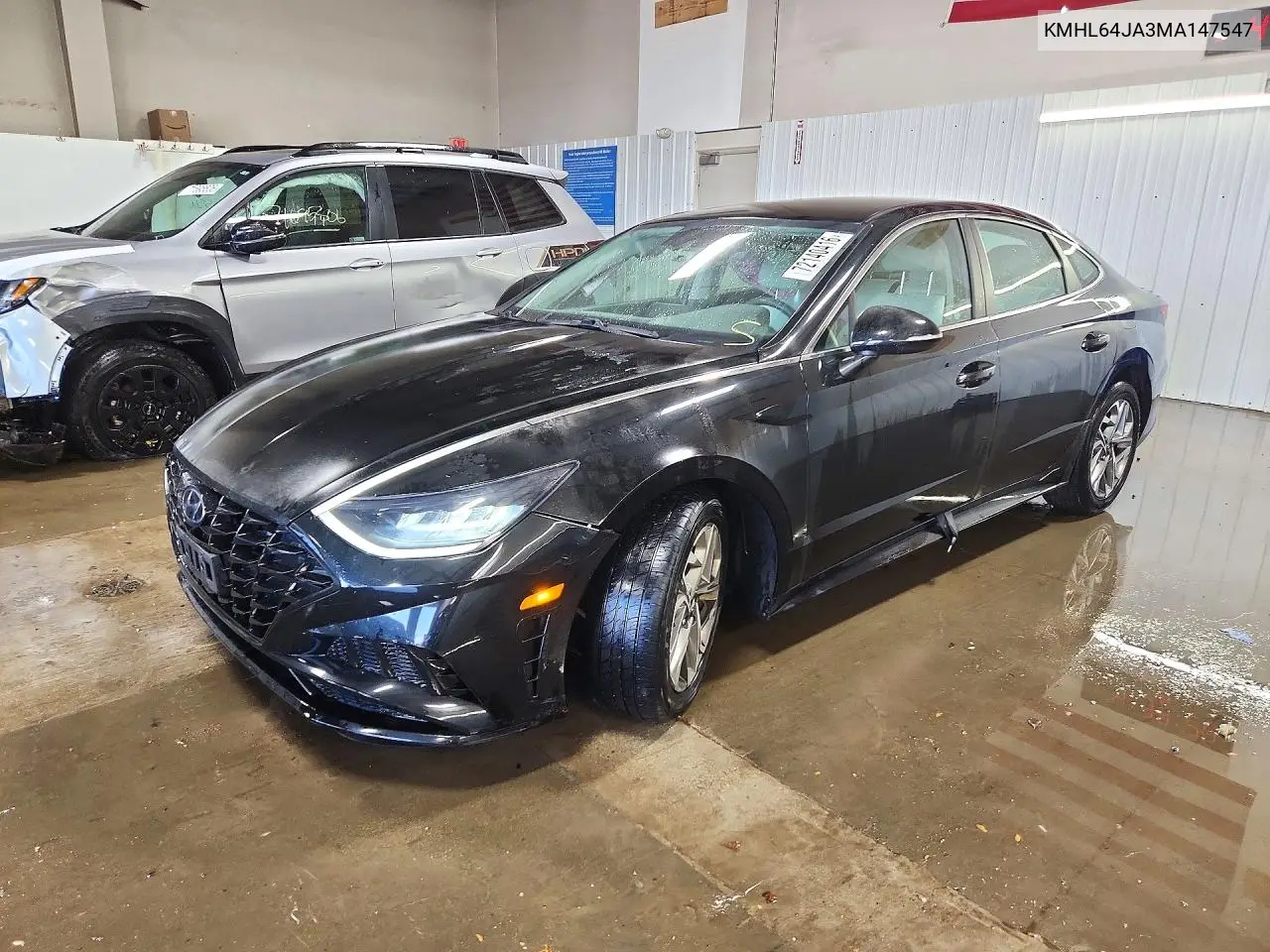 2021 Hyundai Sonata Sel VIN KMHL64JA3MA147547 фото 1
