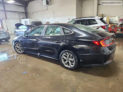 2021 Hyundai Sonata Sel VIN KMHL64JA3MA147547 фото 2