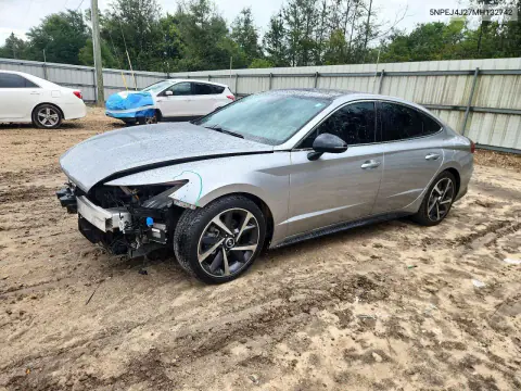 5NPEJ4J27MH132742 — 2021 Hyundai Sonata, Передняя часть, фото до ремонта