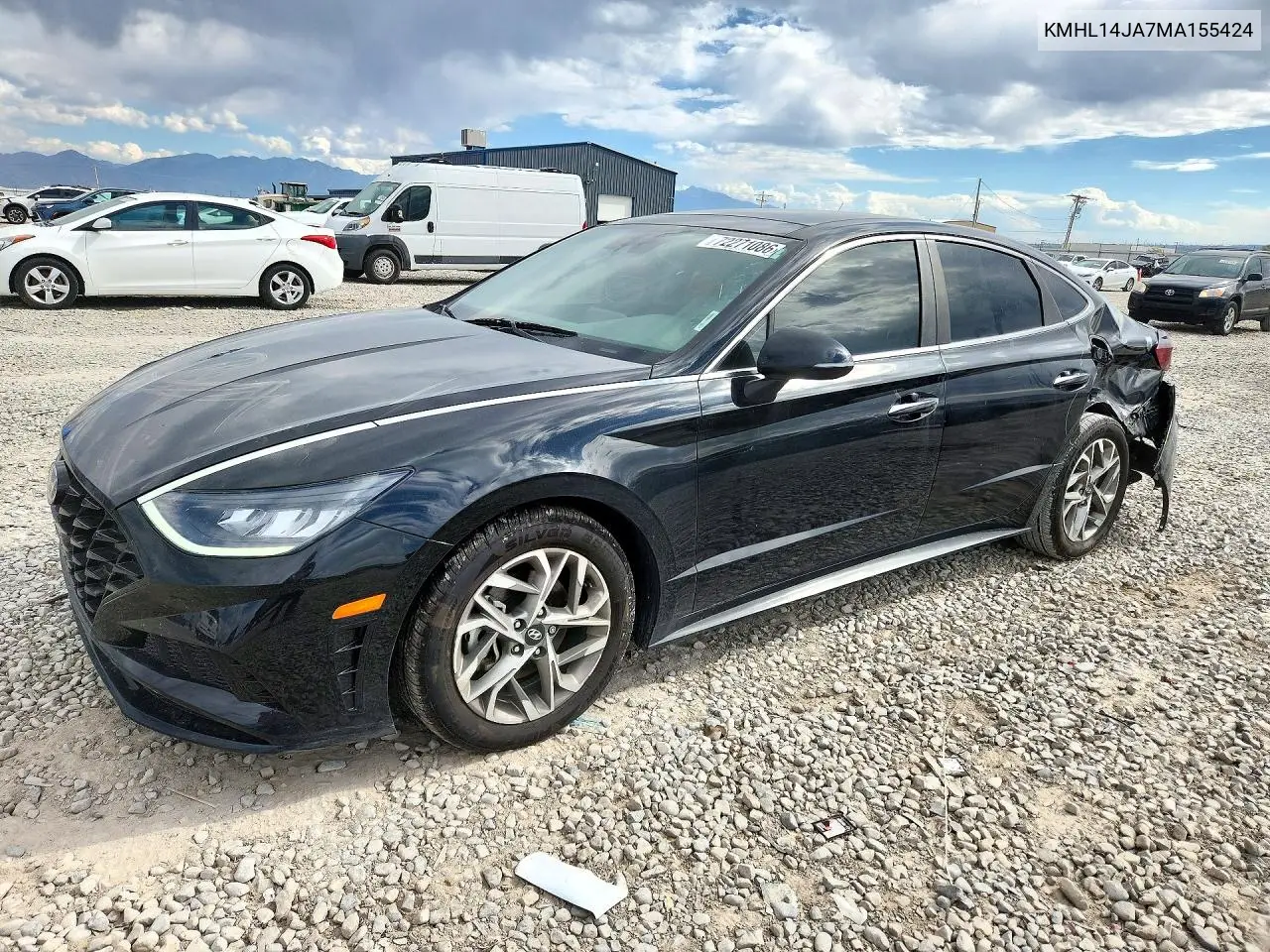 2021 Hyundai Sonata Sel VIN KMHL14JA7MA155424 фото 1