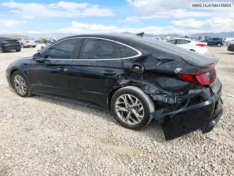 2021 Hyundai Sonata Sel VIN KMHL14JA7MA155424 фото 2