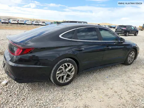 2021 Hyundai Sonata Sel VIN KMHL14JA7MA155424 фото 3